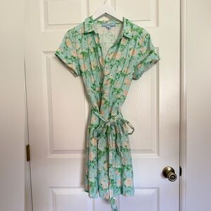 Floral Green Dress